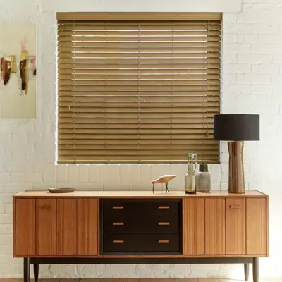 Oak Faux Wood Blind -50mm Slat