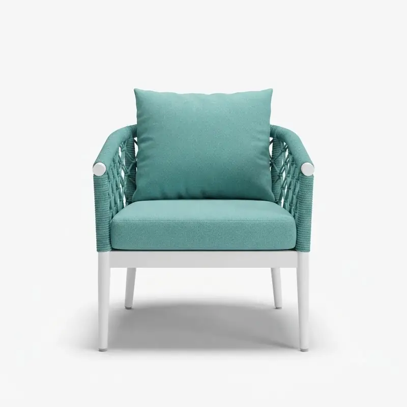 Azure Bloom Armchair