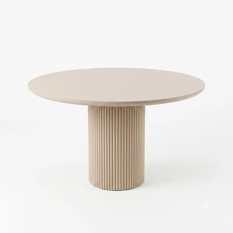 Fluted Pedestal Dining Table